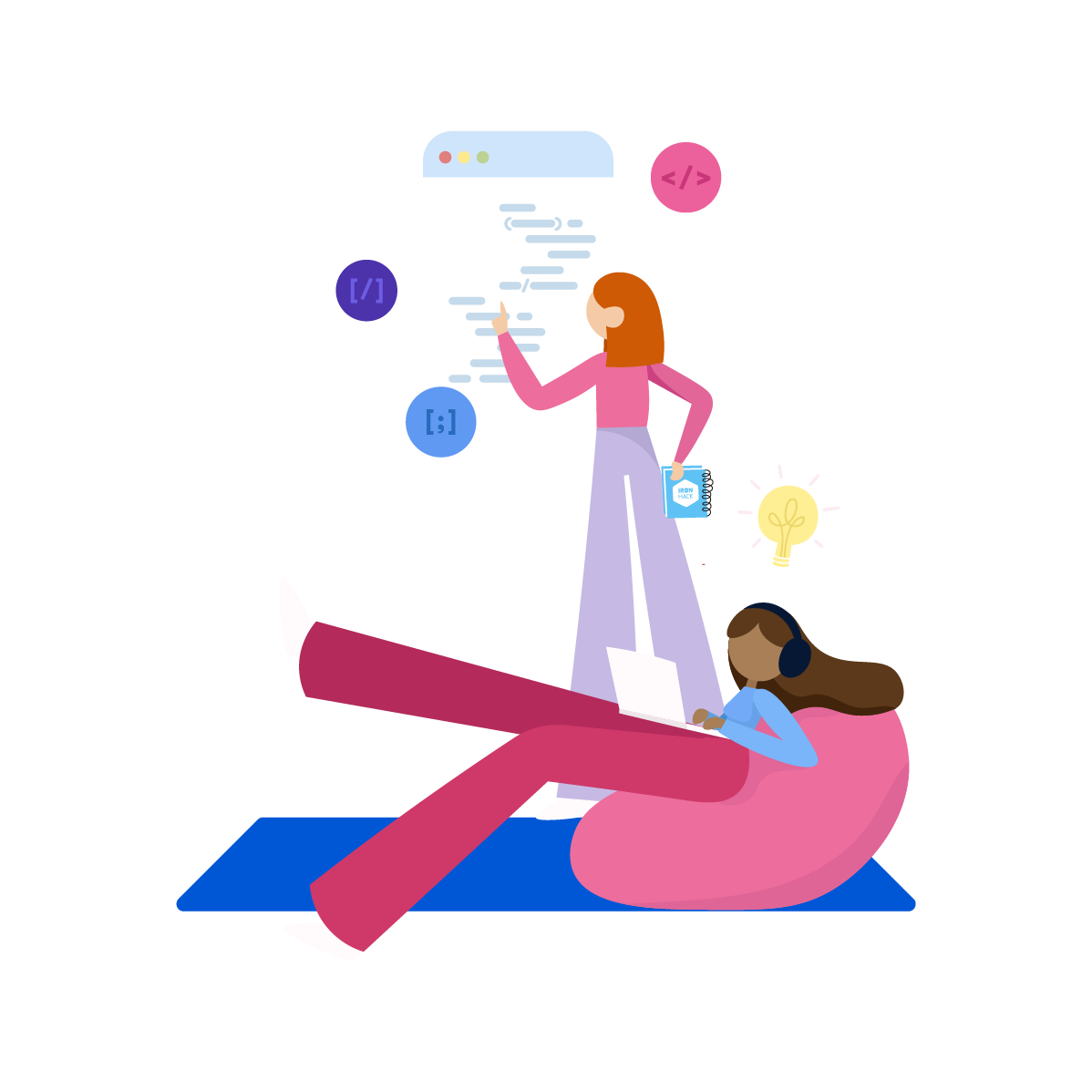 Illustration of women in tech